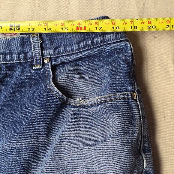 VINTAGE Anchor Blue Baggy Men Jeans 40x30 Blue Denim Skateboard Street Wear‎ Y2K - Picture 7 of 16